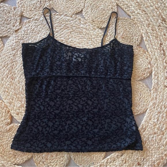 Dkny Tops - Women's Vintage DKNY Size S Velvet Sheer Cami Tank Top